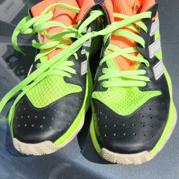 adidas | Shoes | Adidas Neon Green And Black Athletic Shoes | Poshmark
